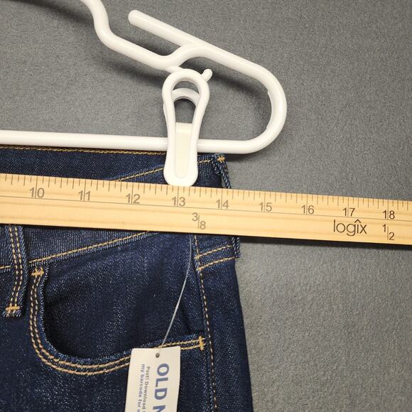 Old Navy Jeans Womens 4 Tall Blue Mid Rise Wow Boot Cut Stretch Denim Classic - Picture 5 of 9